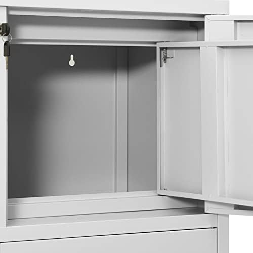 Metal Office Cabinet 90×40×102 cm