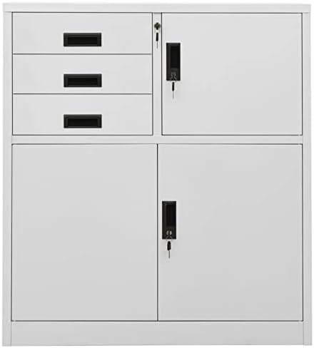 Metal Office Cabinet 90×40×102 cm