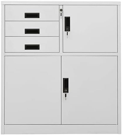 Metal Office Cabinet 90×40×102 cm