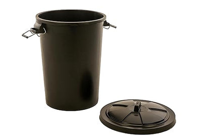 2-Pack Garden Dustbins 90L Black