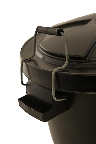 2-Pack Garden Dustbins 90L Black