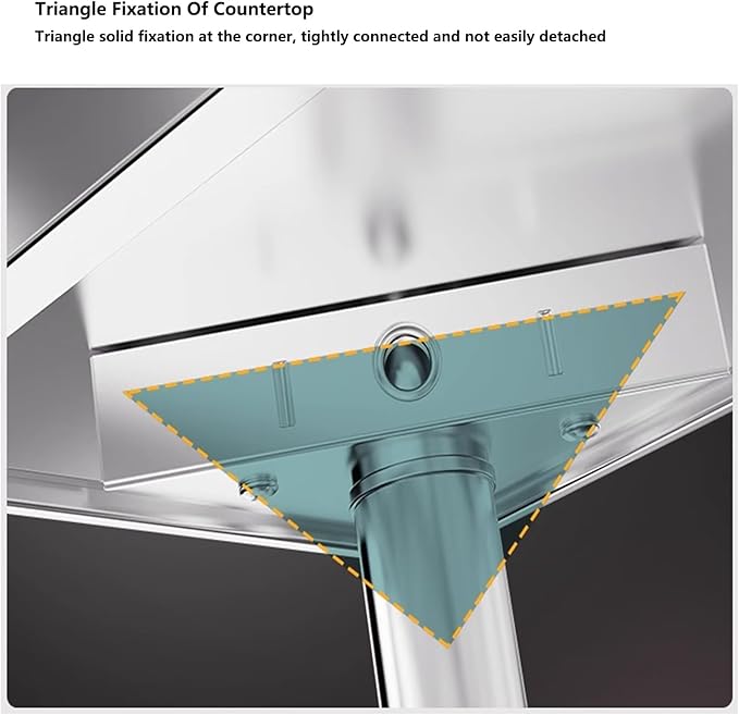 Steel Prep Table 120×50 cm
