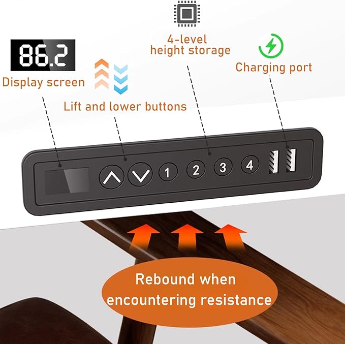 Standing Desk 140 cm White