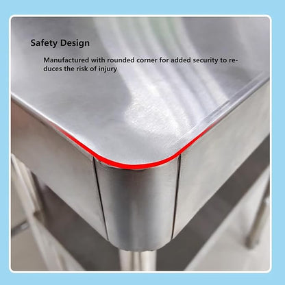 Steel Prep Table 120×50 cm