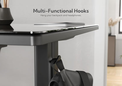 Glass Standing Desk 100×60 cm Black