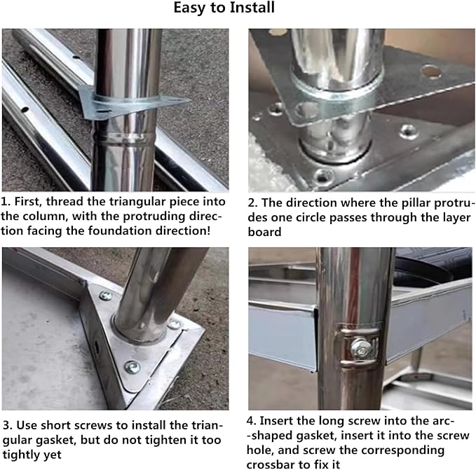 Steel Prep Table 120×50 cm