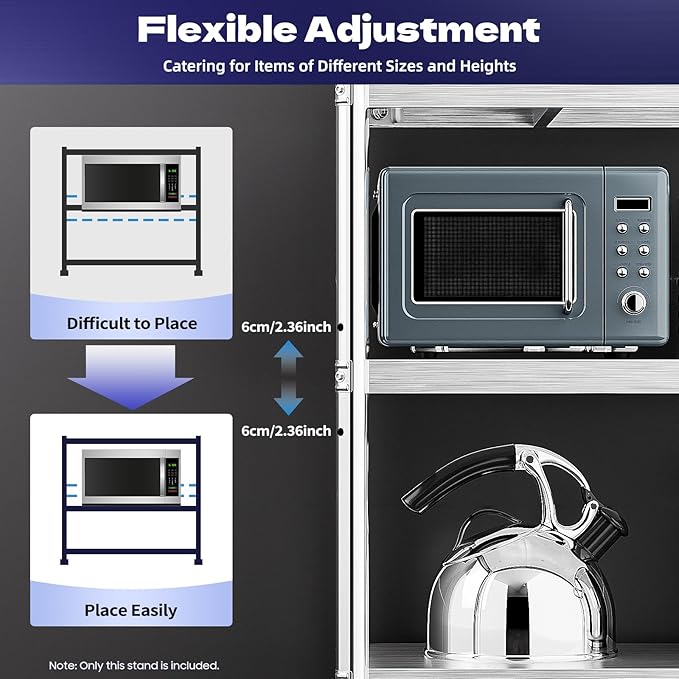 3‑Tier Steel Shelf 90×40 cm