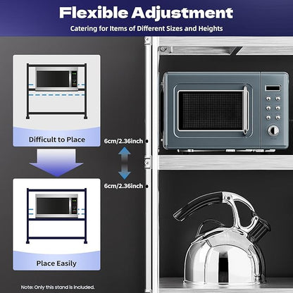 3‑Tier Steel Shelf 90×40 cm