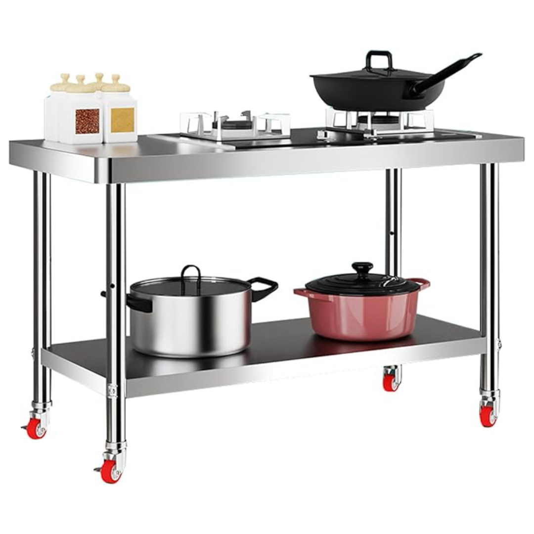Steel Prep Table 120×50 cm
